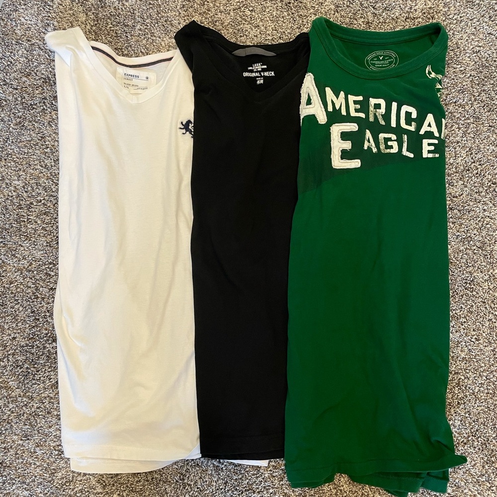 Men’s American Eagle, Express, H&M Shirts